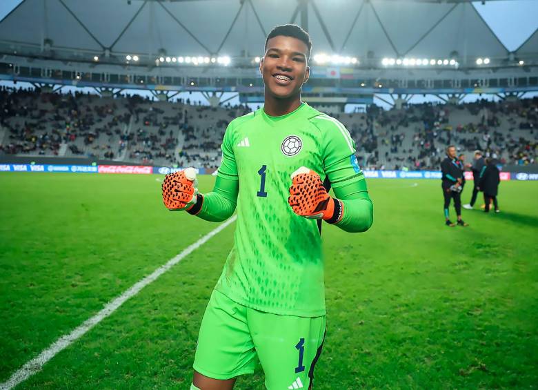 Luis Marquines ha impresionado en el Mundial Sub-20 por las atajadas que ha hecho en los dos juegos que ha disputado Colombia. FOTO GETTY