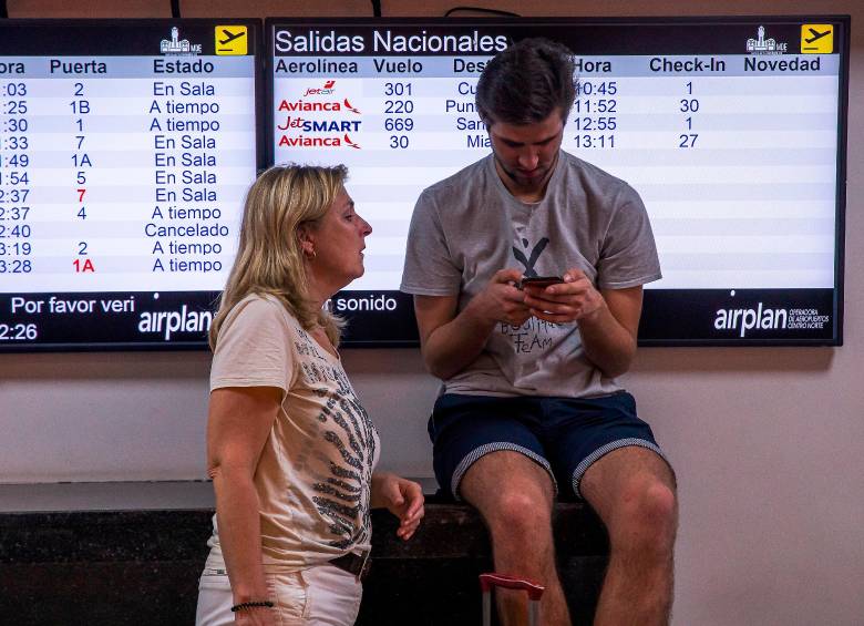Entre enero y septiembre se movieron más de 42 millones en los aeropuertos del país. FOTO EL COLOMBIANO. 