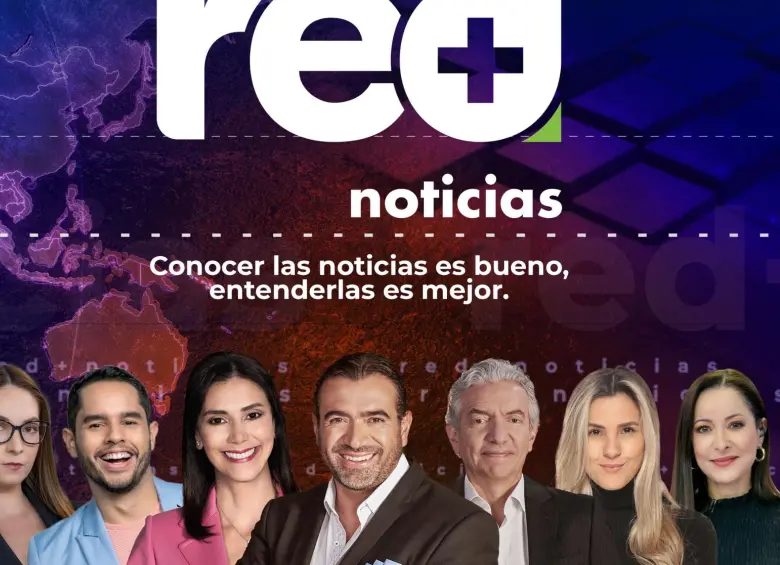 Giovanni Celis Sarmiento (centro), director de Red+ Noticias. FOTO: Cortesía Red+ Noticias