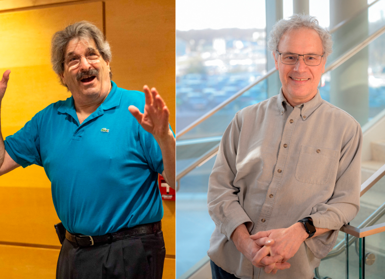 De izquierda a derecha Gary Ruvkun y Victor Ambros. FOTOS AFP