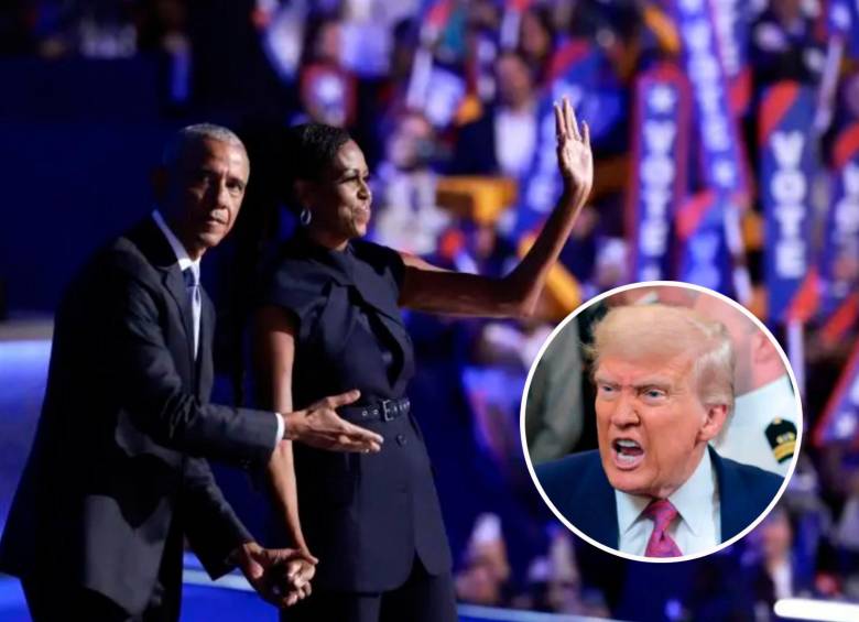 Pese al revuelo e indignación que generó la publicación en la cuenta de Trump, los Obama no se han referido al respecto. FOTOS: Getty 