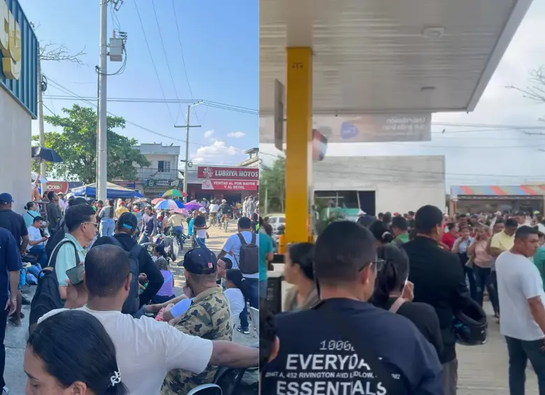 Así fueron las filas para el censo, hoy, 11 de febrero. FOTO: Cortesía Cristian Rodríguez