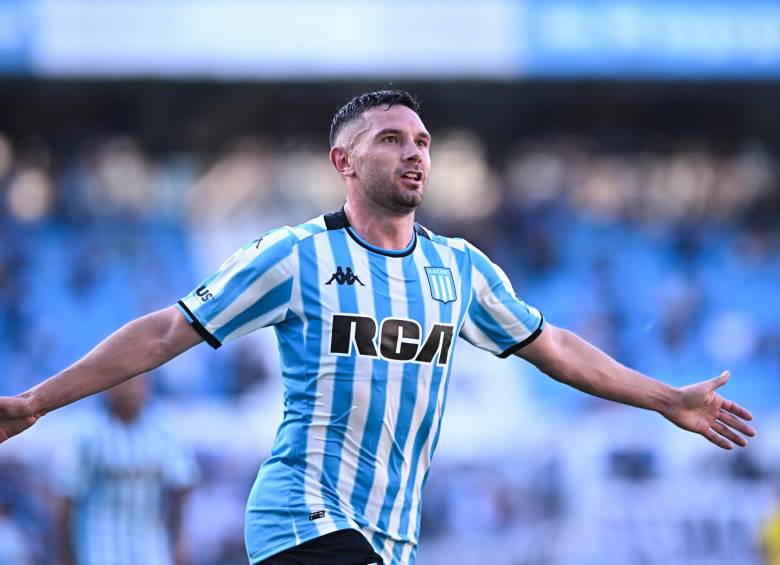 Adrián Emmanuel Martínez también es el máximo artillero de la “Academia” hoy por hoy en el torneo argentino con siete goles. FOTO: GETTY