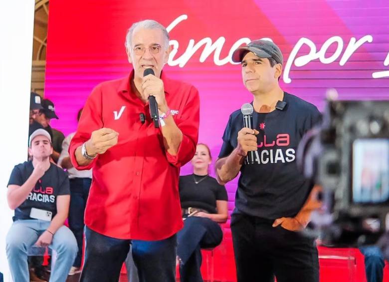 El alcalde de Barranquilla, Alejandro Char, el gobernador del Atlántico, Eduardo Verano de la Rosa. FOTO: GOBERNACIÓN DEL ATLÁNTICO