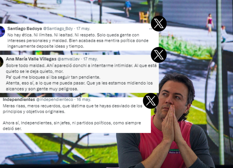 Exmiembros del equipo de Daniel Quintero se le fueron en contra después de que el partido Independientes se quedara sin personería jurídica. FOTO: EL COLOMBIANO