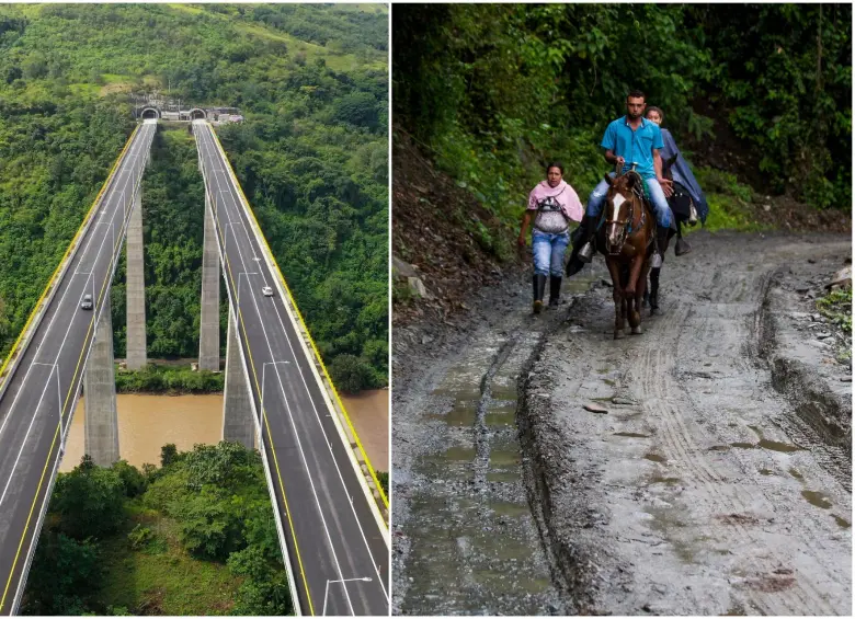 El modelo de gestión dual ha terminado por marcar la diferencia entre dos Colombias viales: una red con avances notables y otra que se deteriora. Foto: Camilo Suárez y Julio Herrera