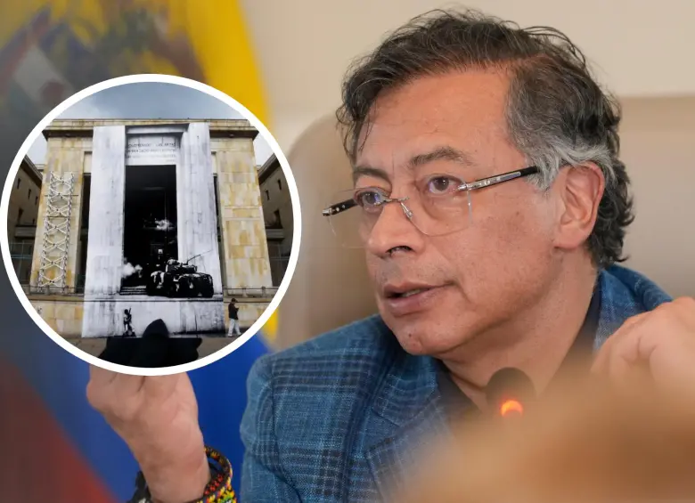 En diferentes ocasiones, el presidente Gustavo Petro, exmiembro del M-19, grupo que se tomó el Palacio de Justicia, ha romantizado lo ocurrido hace 40 años. FOTO: Presidencia de la República y Colprensa