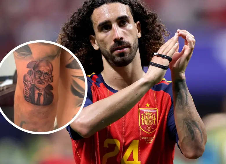 El internacional y campeón del mundo con España compartió el proceso en su cuenta de Instagram, desatando la reacción de figuras como Carlos Alcaraz y Mikel Merino. FOTO: Tomada de las redes sociales @cucurella3 y Getty