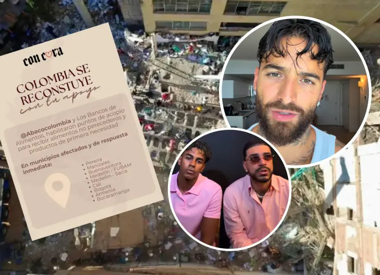 Karol G, Maluma, J Balvin y Ryan Castro reaccionan al terremoto: así están ayudando.Foto: Colprensa / redes sociales