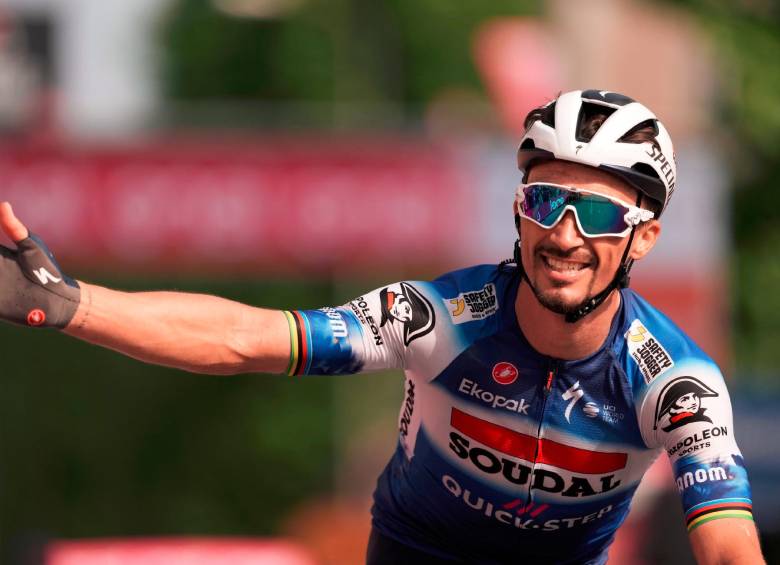 Julian Alaphilippe logró en el Giro de Italia su victoria 42 como corredor profesional. FOTO X-GIRO DE ITALIA