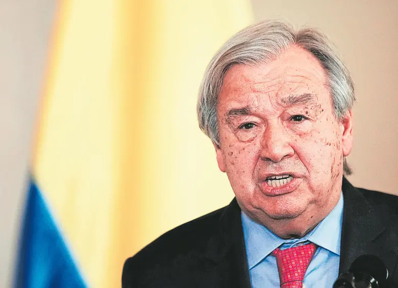 El secretario general de la ONU, António Guterres. FOTO COLPRENSA