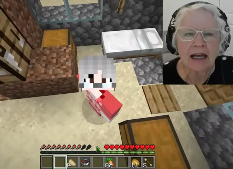 La abuela de 81 años comenzó jugando para pasar más tiempo con sus nietos. FOTO: Captura de video YouTube GrammaCrackers