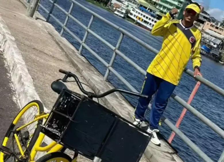 Jhoan Manuel buscaba convertirse en creador de contenido compartiendo detalles de su viaje con su bicicleta. Foto: Redes sociales