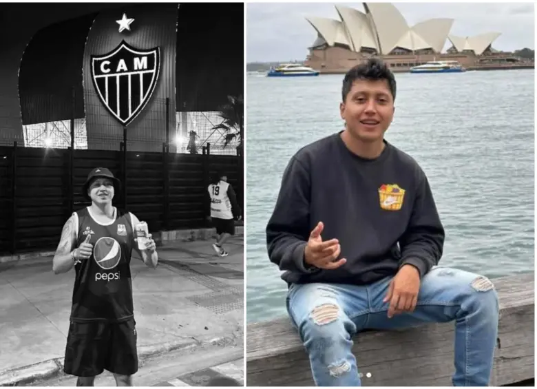 Camilo Andrés durante su viaje en Brasil. FOTO: Tomada de redes sociales de Camilo Andrés Rojas