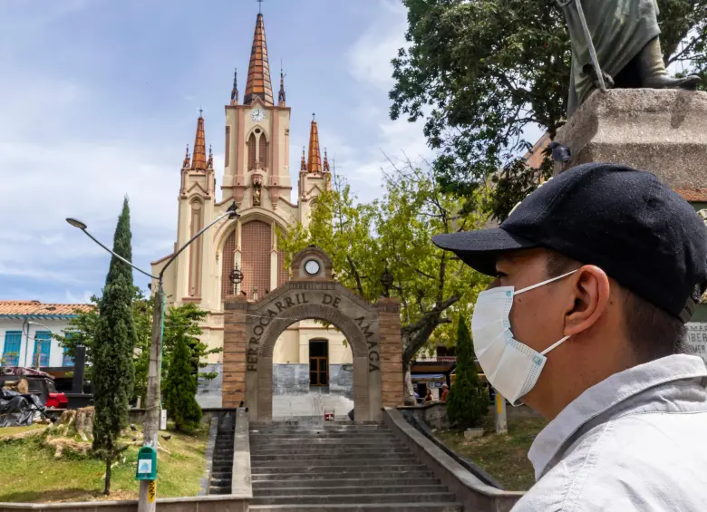 La Alcaldía de Amagá le pidió a la comunidad que si siente que las emisiones los han afectado, eleven una acción jurídica. FOTO camilo suárez