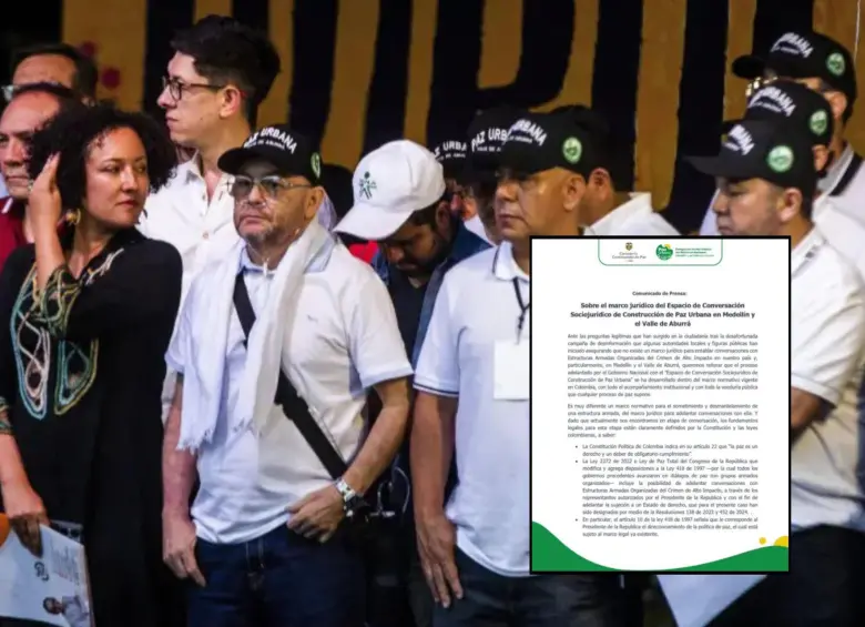 La senadora Isabel Zuleta tenía la facultad legal para intervenir en la salida de cabecillas de bandas delincuenciales al “tarimazo” de Petro, según comunicado de la Consejería Comisionada de Paz. Fotos: EL COLOMBIANO y cortesía