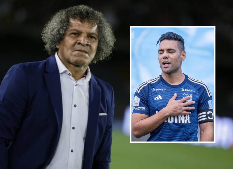 El entrenador de Millonarios, Alberto Gamero, habló en rueda de prensa y entregó detalles sobre como jugar con Falco para que impacte más en el equipo. FOTO: COLPRENSA Y MILLONARIOS FC