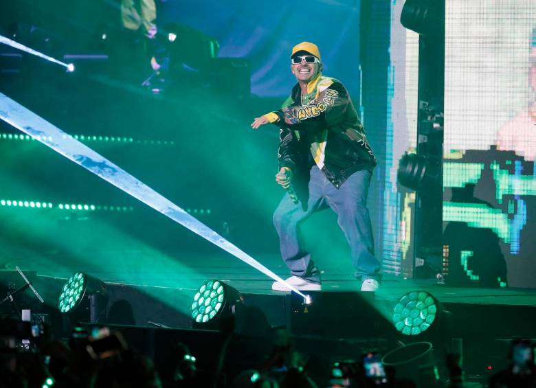 El del viernes fue la primera de las tres presentaciones que Feid tiene programadas en Bogotá para este fin de año. FOTO: EFE