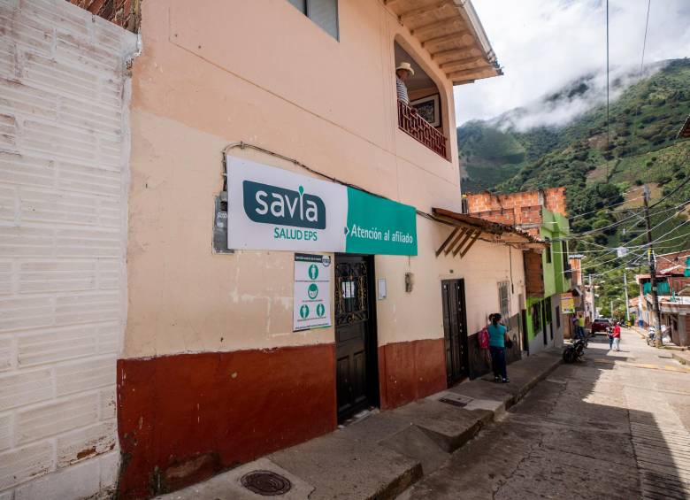 Una de las sedes de Savia Salud en el municipio de Caicedo. Savia es la única EPS que atiende en los municipios alejados de Antioquia. FOTO: Camilo Suárez.
