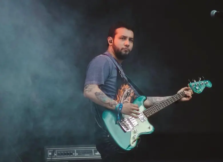 Manuel Orrego, bajista de Pirineos en Llamas. FOTO: FESTIVAL ESTÉREO PICNIC.