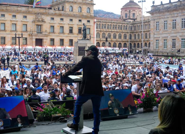 El presidente Gustavo Petro rechazó los cuestionamientos a su política de salud. FOTO presidencia