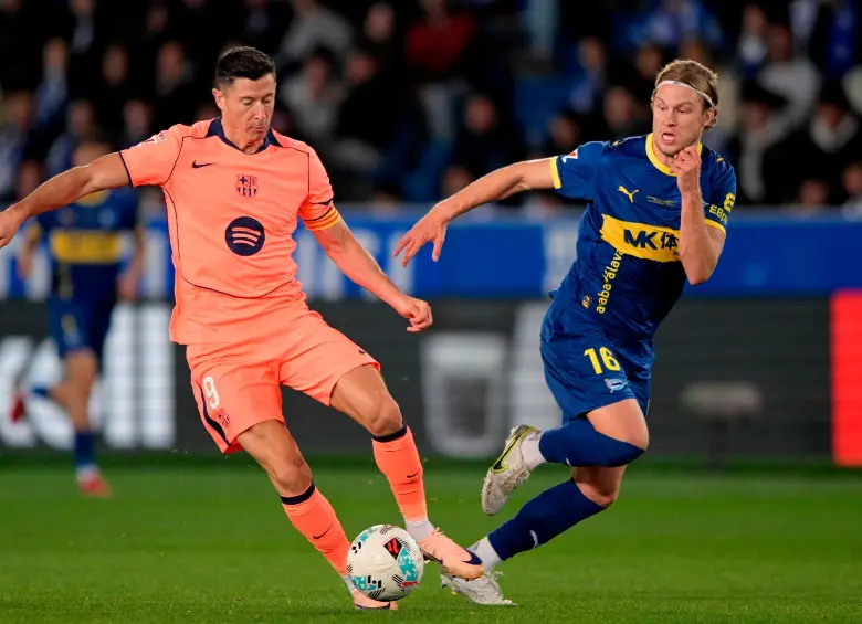 Robert Lewandowski marcó 119 goles en 191 partidos como jugador del Barcelona. Es el 14° goleador histórico del club. FOTO: GETTY