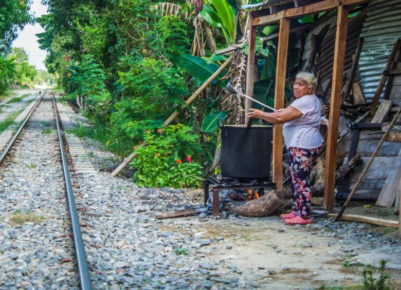Comunidad de Estación Cocorná. Foto: Cristina Rodríguez. 