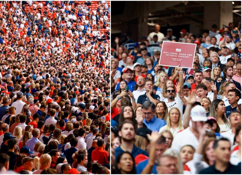Una multitud despidió a Charlie Kirk en el estadio State Farm de Glendale, Arizona. FOTOS: Tomadas de Instagram @turningpointusa 