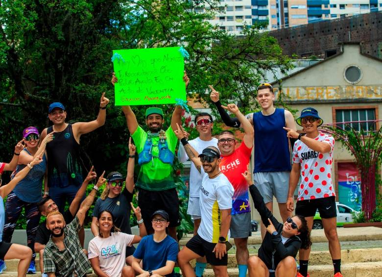Mauro nunca corrió solo, muchas personas se unieron a la causa. Foto: Camilo Suárez