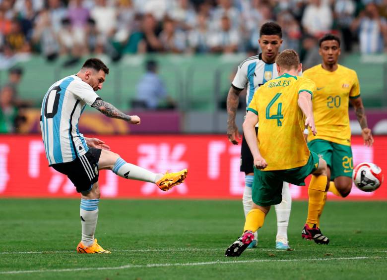 Messi hizo el gol más rápido de su carrera, a los 79 segundos. FOTO AFA
