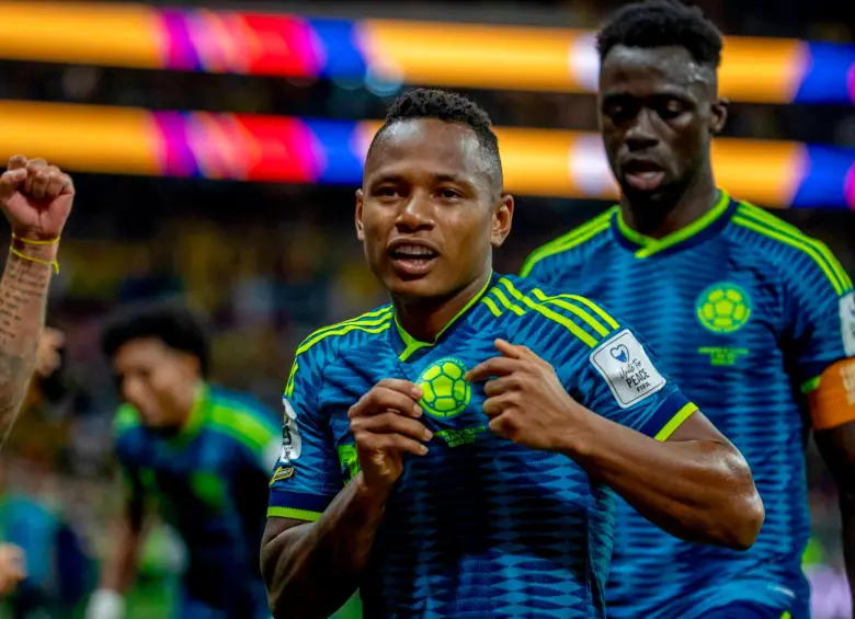 Jaminton Campaz fue el responsable del tercer gol de Colombia en la victoria 3-1 ante Uzbekistán en el debut del Mundial de Norteamérica. FOTO JUAN ANTONIO SÁNCHEZ 