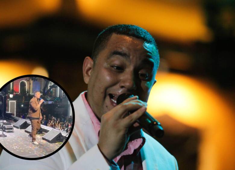 Pipe Peláez fue uno de los artistas que no canceló y se presentó en el concierto de Año Nuevo de Nicolás Maduro. FOTO: Colprensa y captura video redes sociales