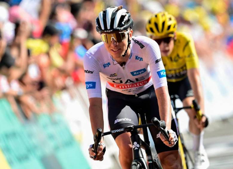 El esloveno Tadeg Pogacar es el vigente campeón del Tour de Francia. Este año va por su cuarto título en esta carrera. FOTO: AFP