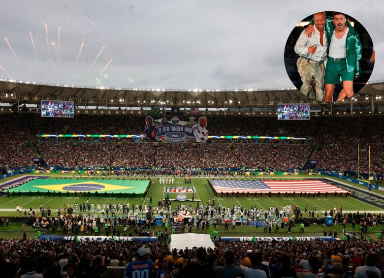 El Maracaná estuvo repleto para ver la NFL. FOTO: X NFLBrasil y ricky_martin