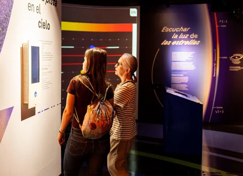 El universo que somos es el nombre de la nueva exposición del Planetario de Medellín. La inauguración de esta se realizó este jueves junto con el de la temporada Medellín Estelar. FOTO: Cortesía Planetario de Medellín.
