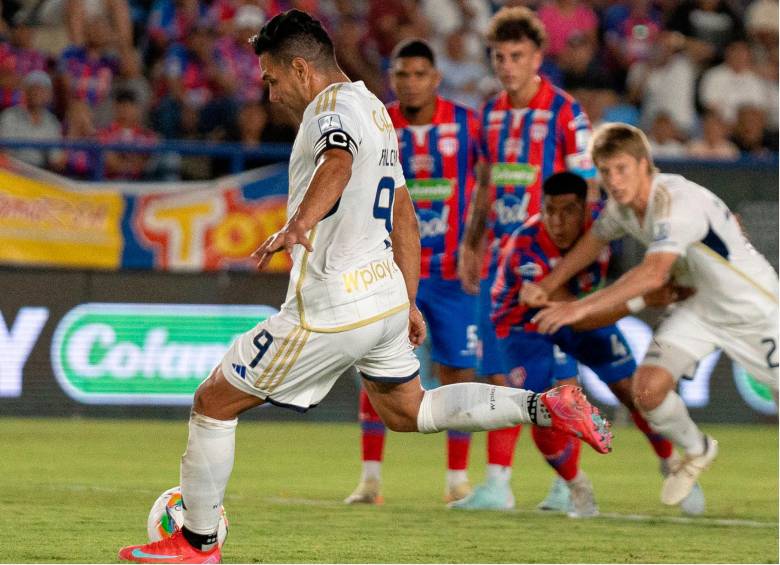 El futbolista samario anotó su primer gol del 2025 en la ciudad que lo vio nacer, con el equipo de sus amores: Millonarios. FOTO: Tomada de X @MillosFCoficial