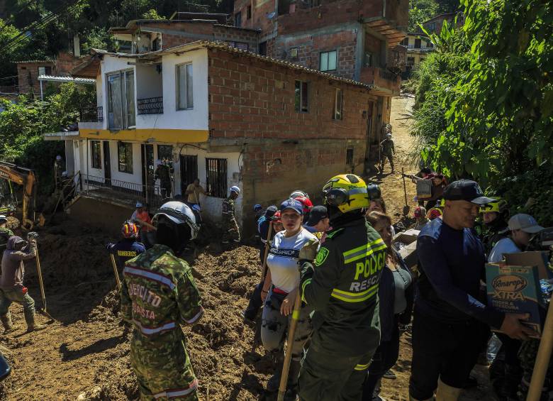 La tragedia ocurrió en el barrio San Isidro, en Sabaneta. FOTO: Andrés Camilo Suárez Echeverry