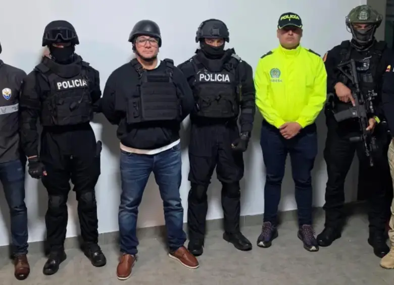 Alias Javi, capo ecuatoriano capturado en Bogotá en julio de 2026. Foto: Cortesía. 