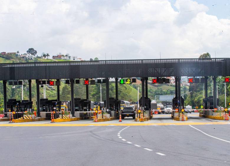 El peaje Aburrá Túnel de Occidente se encuentra en la lista de los 10 peajes más caros de Colombia. Foto: EL COLOMBIANO