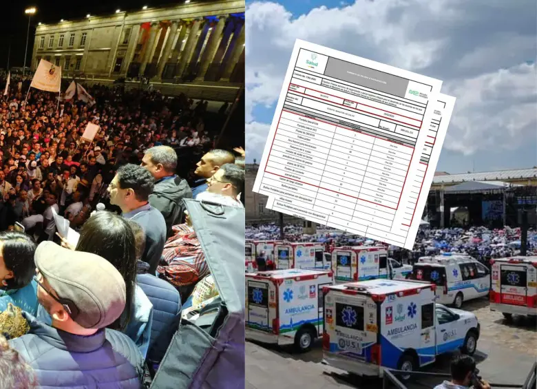 Ambos eventos tuvieron lugar en Bogotá en 48 horas. Foto: Redes sociales/Presidencia.