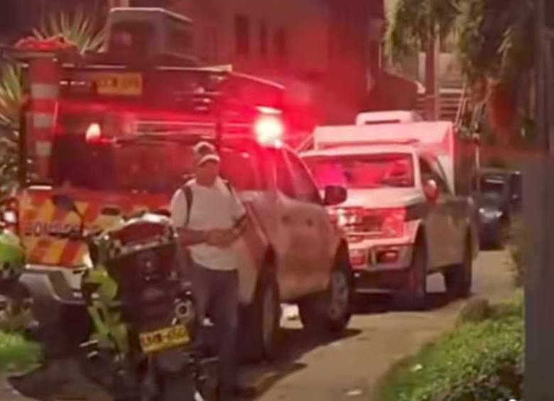 Imágenes de la emergencia en el municipio de Caldas. FOTO: imagen tomada de redes.