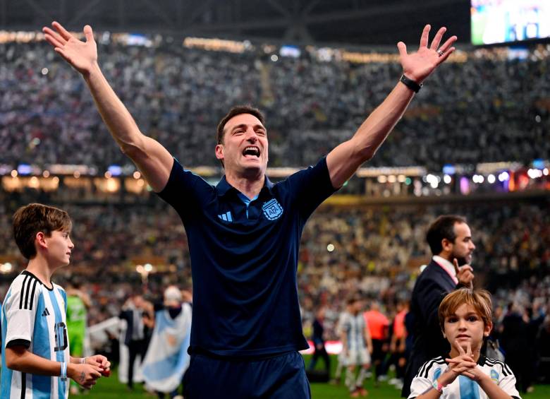 Lionel Scaloni es el entrenador de la Copa que más tiempo suma con su Selección desde su llegada a Argentina en 2018. FOTO GETTY 