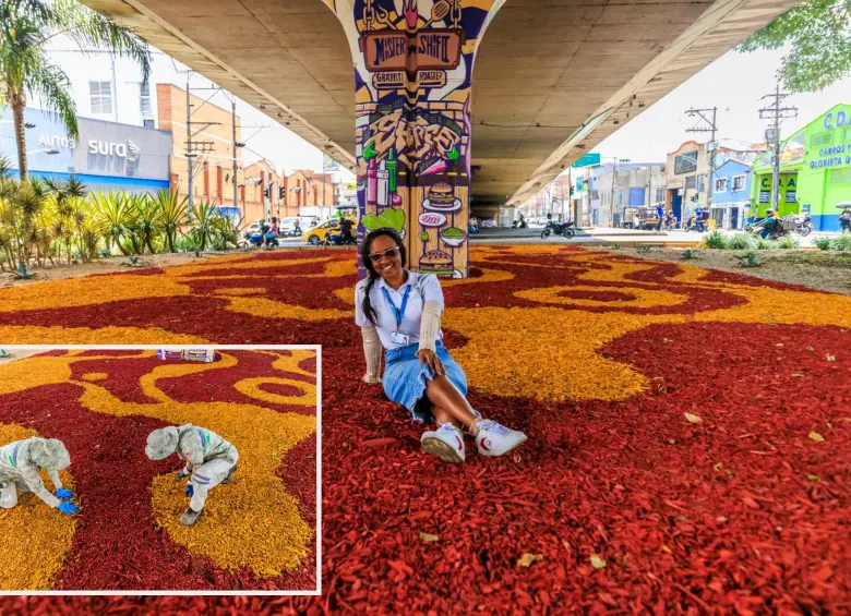 Así quedó el puente de la Avenida Guayabal con la Calle 10 tras la intervención de la Alcaldía. FOTO: Cortesía