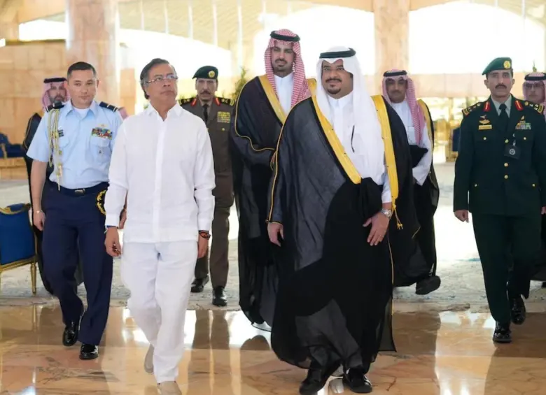 El presidente Petro viajó a Medio Oriente para buscar afianzar alianzas. FOTO: Tomada de redes sociales @petrogustavo