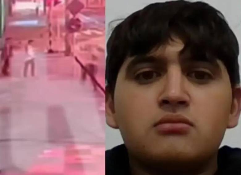 Momento en que cogieron a golpes a Jaime Esteban Moreno. FOTO: Captura de video City TV y redes sociales