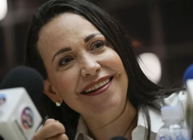 Machado, quien esperaba este encuentro desde hace días, ya ha dicho que se encuentra muy agradecida con el presidente Trump. FOTO: Getty