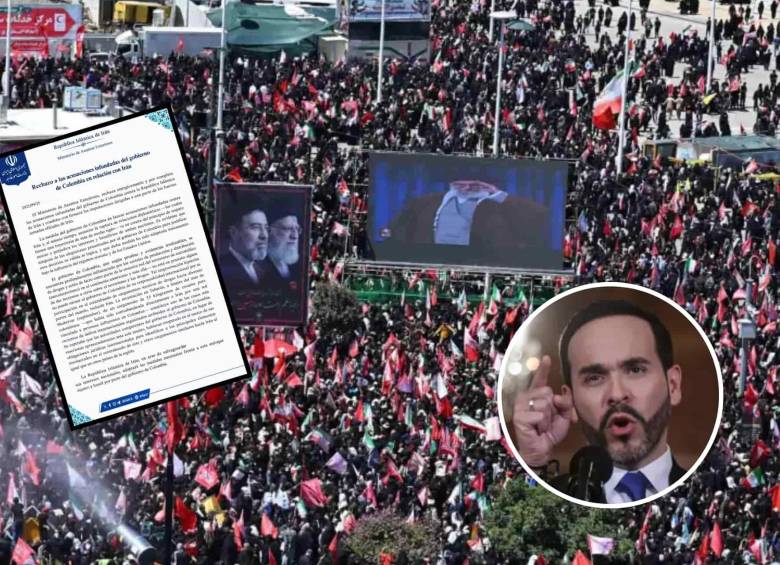 El gobierno de Abelardo de la Espriella rompió relaciones diplomáticas con Irán este 24 de septiembre. Foto: AFP/Redes sociales/Colprensa.