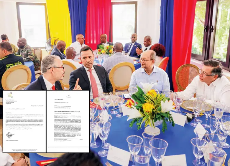 Gobierno Petro visitó Haití en julio de 2025, allí habría quedado una factura pendiente por pagar. Fotos: Presidencia y Semana