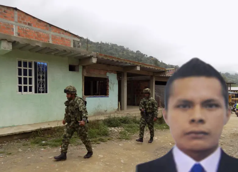 Cristian Martínez, alias ‘Polo’, es el responsable de enviar audios a las comunidades indígenas del Caquetá ordenando sacar a la Fuerzas Pública de la zona. Foto: Colprensa y FF. MM.