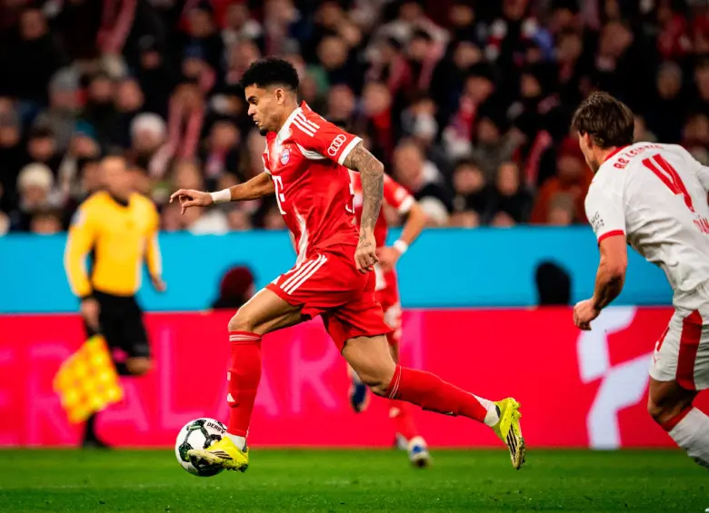 Luis Díaz ya suma 19 goles, en 31 juegos, con el Bayern. FOTO X-BAYERN DE MÚNICH